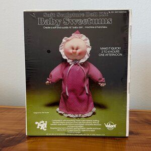 Valiant Crafts Vintage Soft Sculpture Doll Kit Baby Sweetums 16" Baby Doll